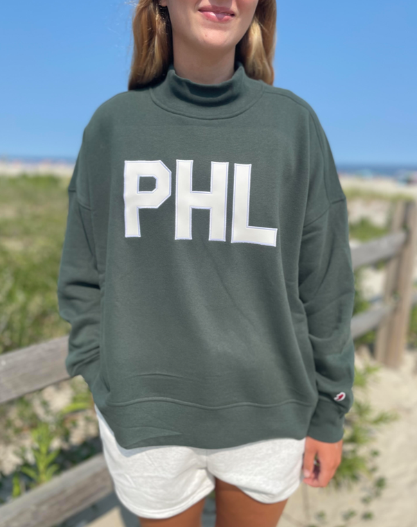 PHL Mock Neck - Green