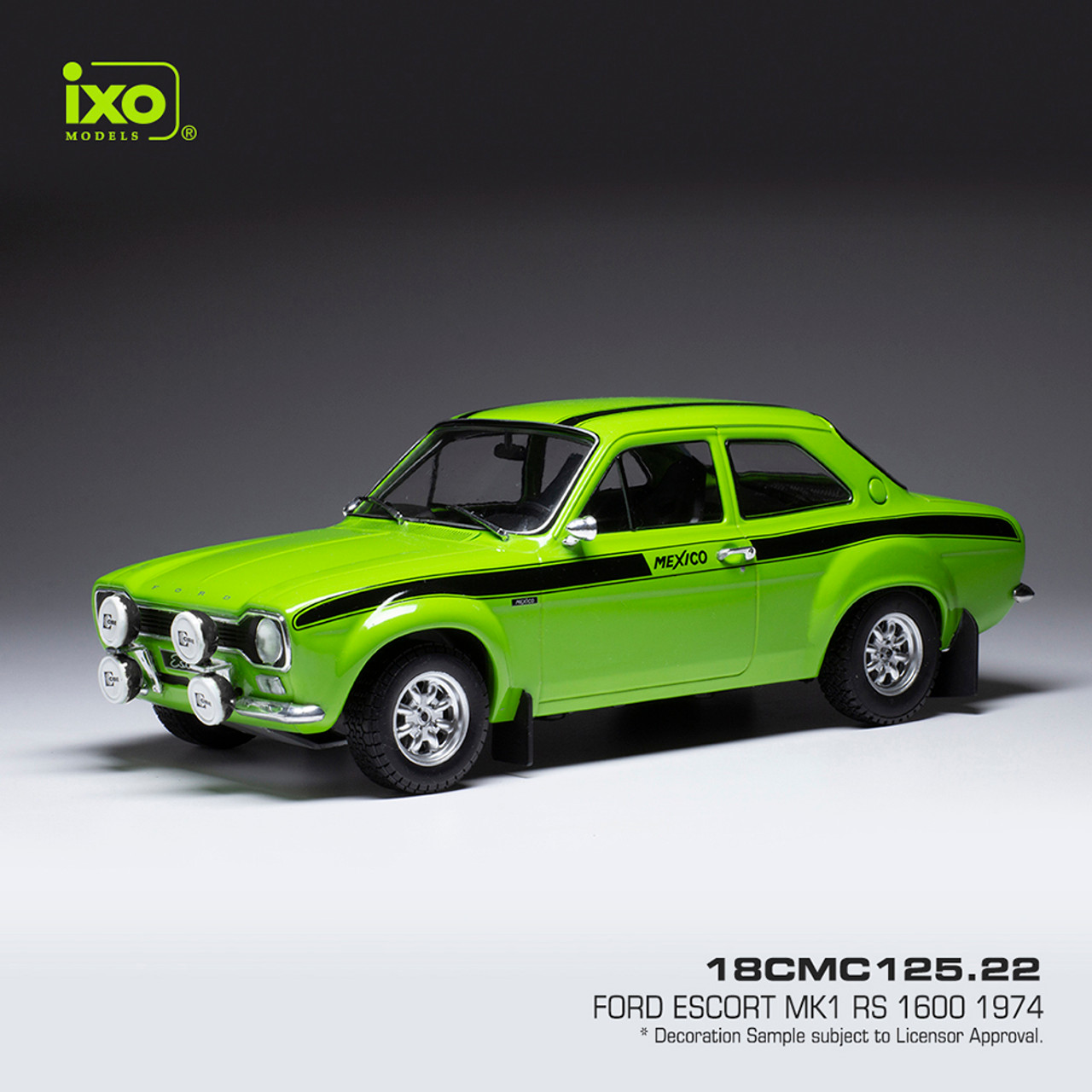 1:18 Scale - FORD ESCORT MK1 RS 1600 1974 Green