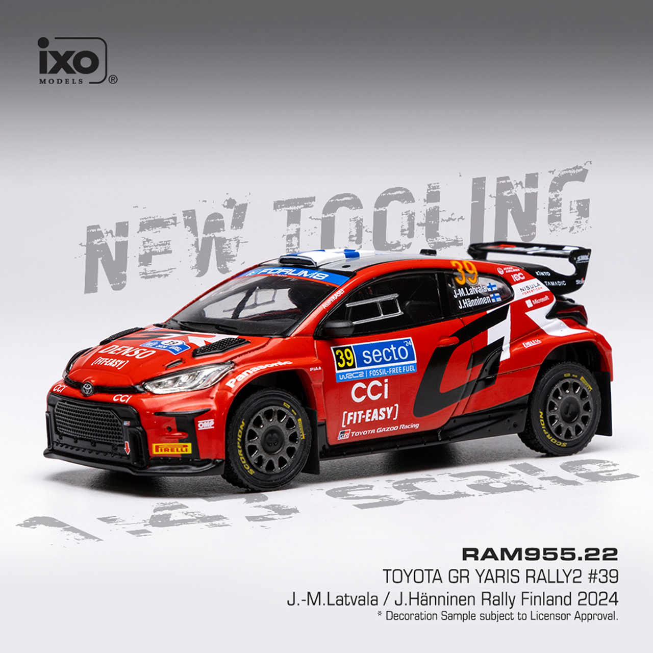 1/43 トヨタ GR ヤリス ラリー2 Rally2 チャンピオン2024 1/43 トヨタ GR ヤリス ラリー2 Rally2 チャンピオン2024