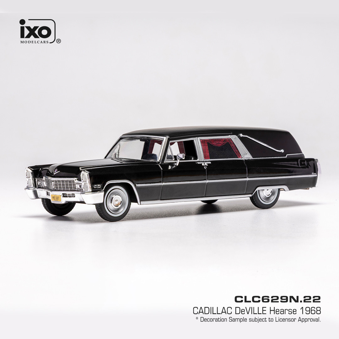 1:43 1968 Cadillac DeVille Hearse - Black
