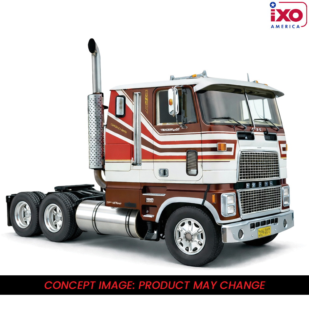 1:64 1976 Ford CL 9000 - Brown and Red