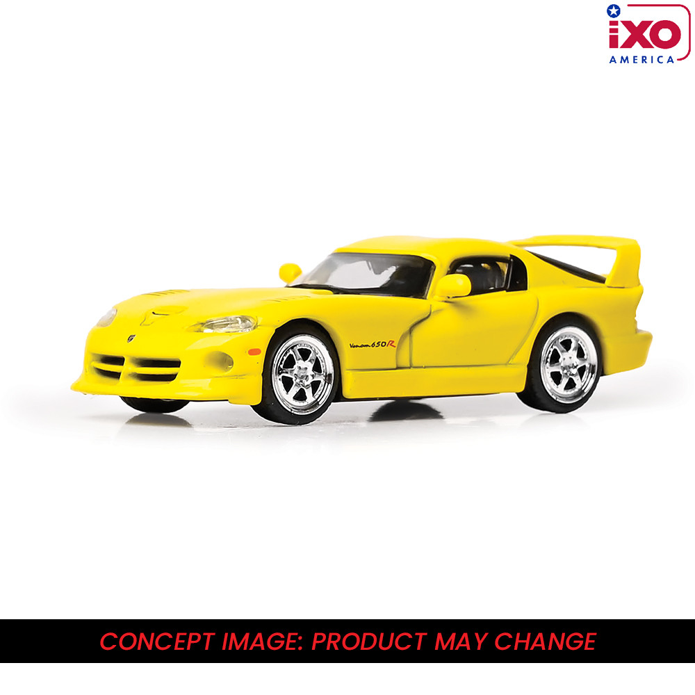 DNA 1/18 ピール50 トレーラー付 (イエロー) 1:64 1999 Viper Hennessy Venom 650R - Yellow