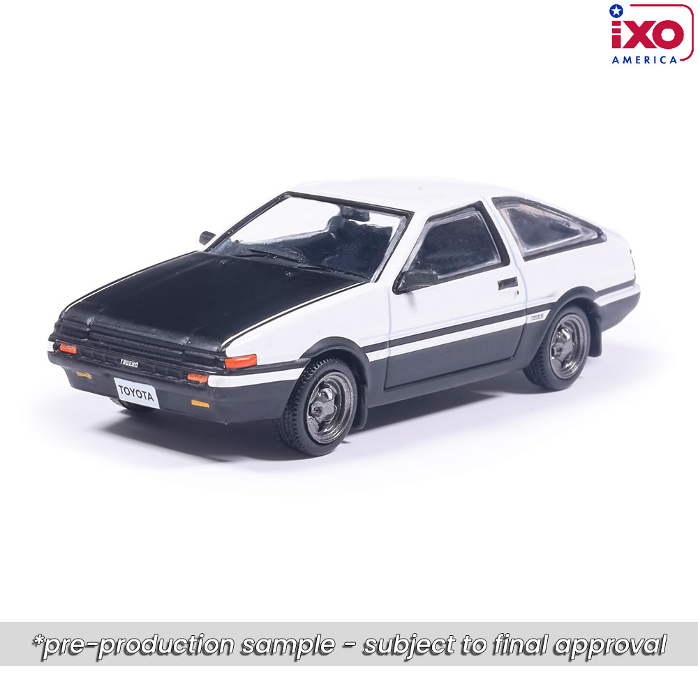 1:64 1983 Toyota Sprinter Trueno (AE86) - Black and White