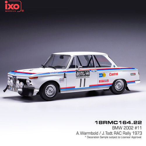 1:18 Scale - BMW 2002 #4 B.Waldegard - H.Thorszelius RAC