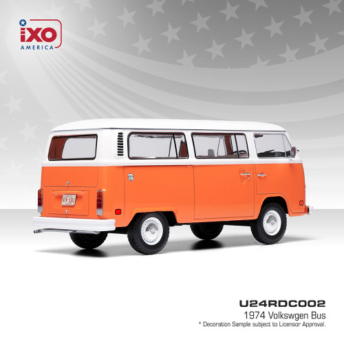 1:24 Scale 1974 Volkswgen Bus - Brilliant Orange