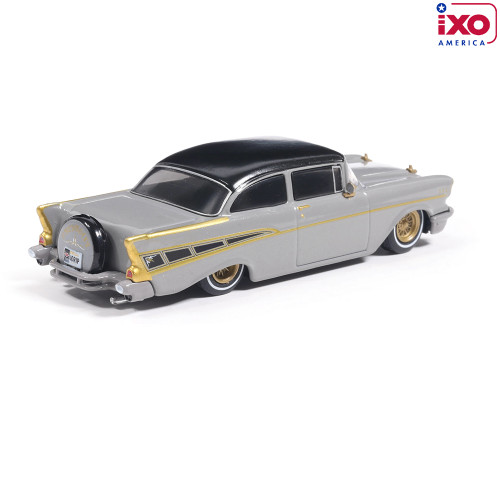 1:64 1957 Chevrolet Bel Air - Lowrider - Gray