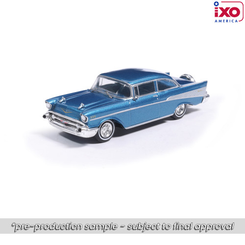 1:64 1957 Chevrolet Bel Air Sedan with Continental Kit - Harbor Blue Main Image