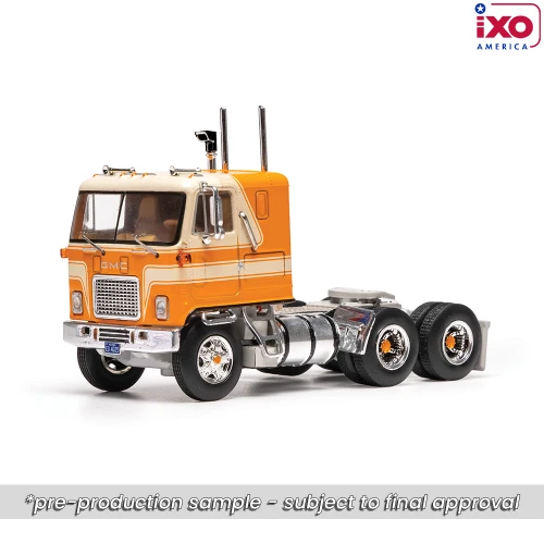 1:64 1970 GMC ASTRO 95 - Orange and White Main Image