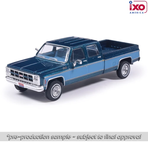 1:64 1980 GMC High Sierra K2500 Crew Cab Wideside - Dark Blue Metallic & Medium Blue - Special Two-Tone Main Image