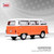 1:24 Scale 1974 Volkswgen Bus - Brilliant Orange Alt Image 1