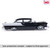 1:64 Scale 1957 Chevrolet One-Fifty Sedan - Onyx Black and India Ivory Alt Image 3
