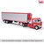 1:64 1950 Kenworth Bullnose - Red and White with vintage chrome trailer Alt Image 2