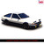1:64 1983 Toyota Sprinter Trueno (AE86) - Black and White Alt Image 1