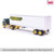 1:64 1950 Kenworth Bullnose Garrett Freightlines with vintage trailer - Yellow and Green Alt Image 3