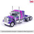 1:64 1973 Peterbilt 359 - Gray and Purple Main Image