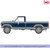 1:64 1980 F-150 Ranger XLT Short Bed - Silver Metallic & Midnight Blue Metallic Combination Tu-Tone Alt Image 1