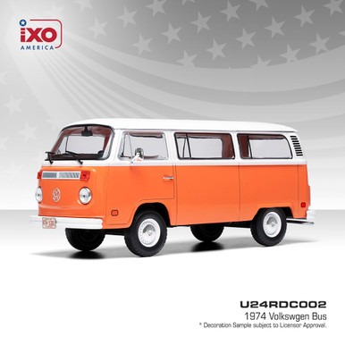1:24 Scale 1974 Volkswgen Bus - Brilliant Orange