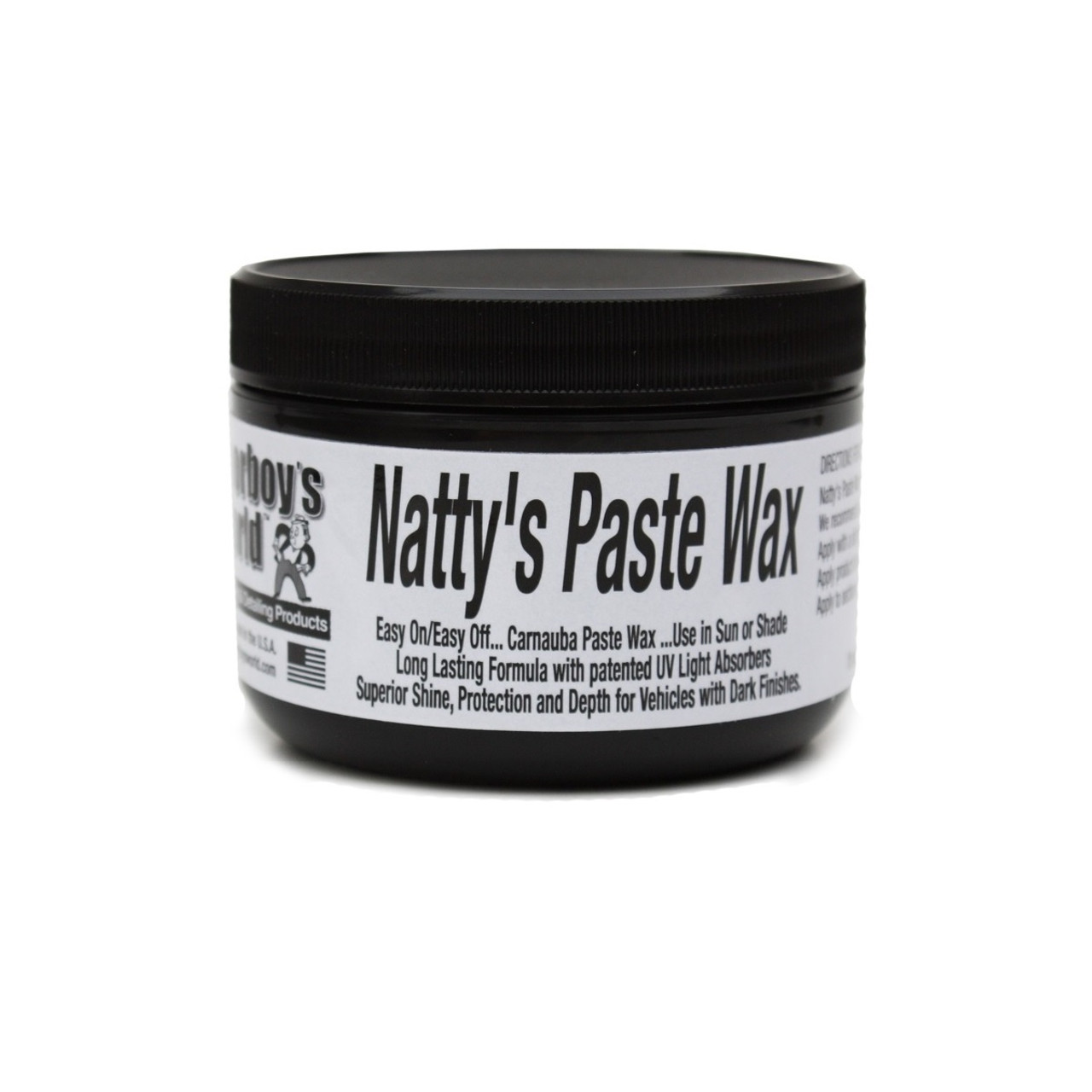 Natty's Black Paste Wax 8oz - Poorboy's World Polishing & Auto Detailing  Products