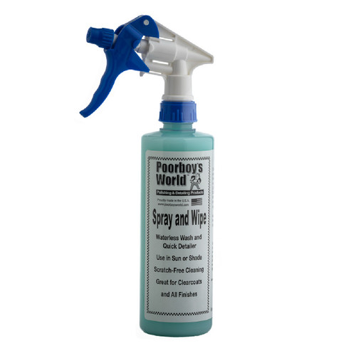 Poorboy's World Spray and Wipe Waterless Wash 16oz w/ Sprayer Poorboy's World Spray and Wipe Waterless Wash 16oz w/ Sprayer