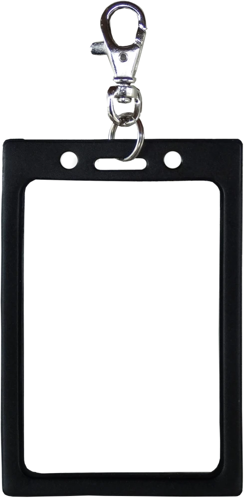 Service dog ID card kit with clip-on badge holder and red metal identification tag