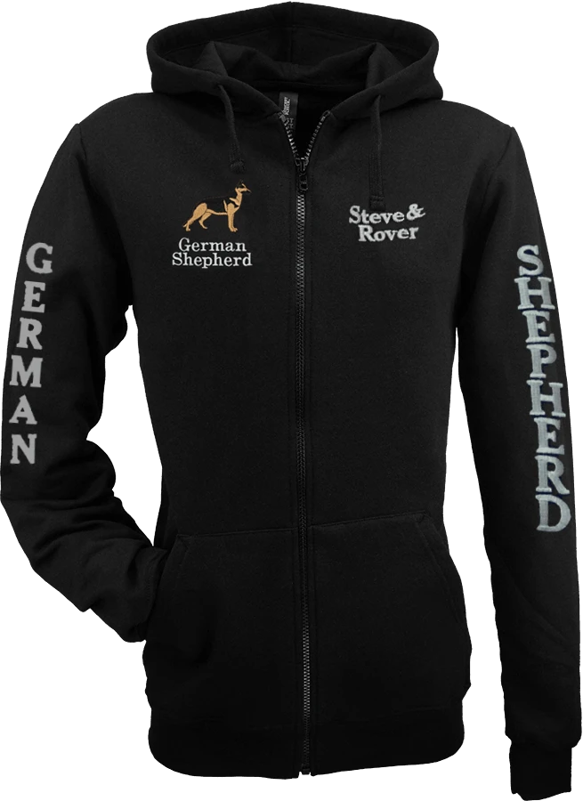 Custom dog breed hoodie