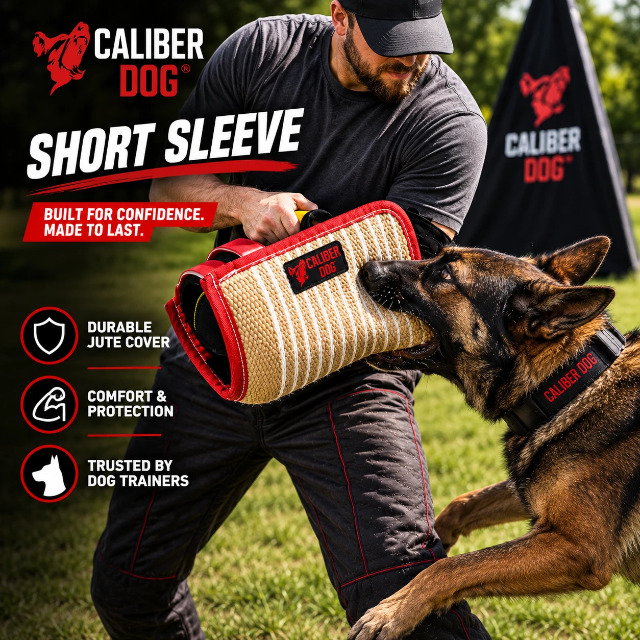 Working dog bite sleeve with removable inserts