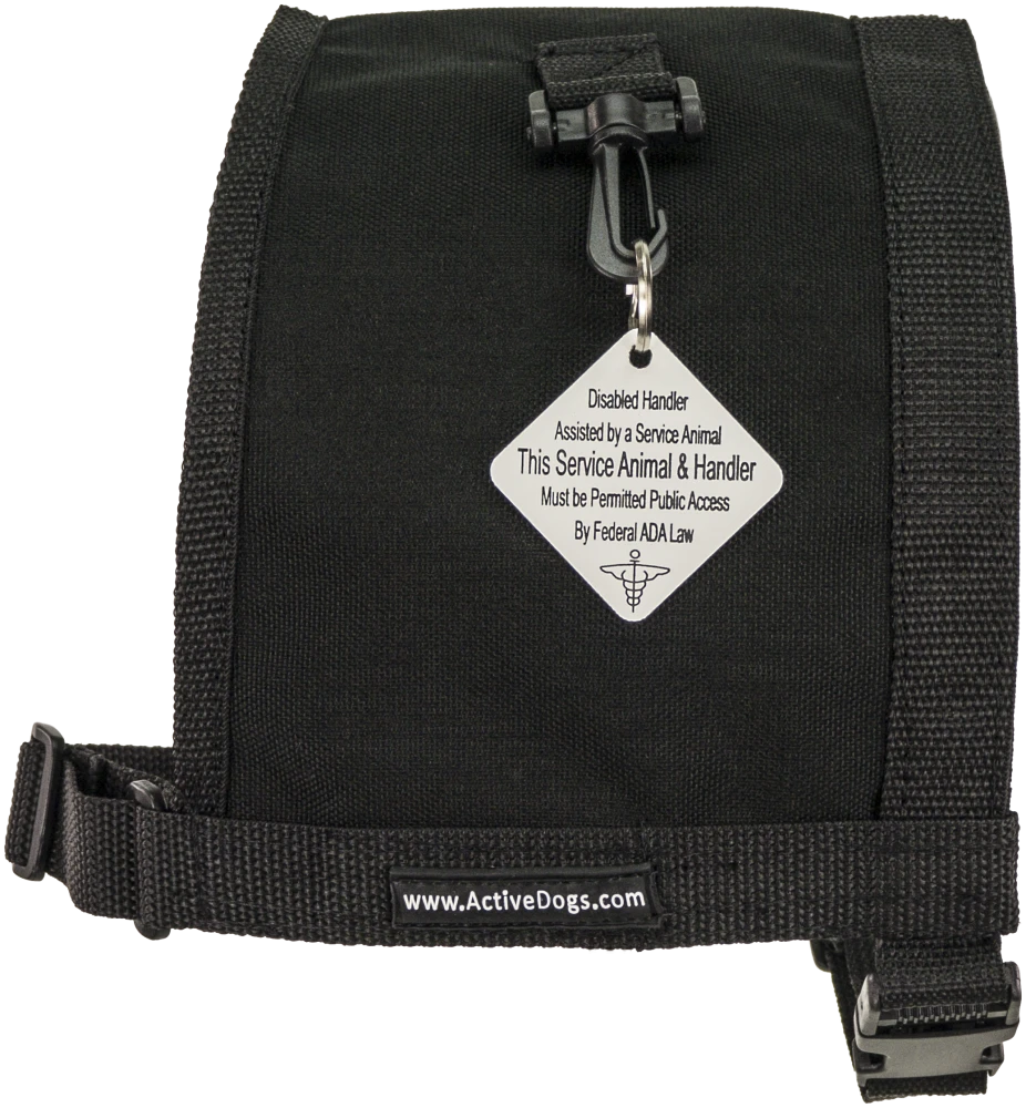 Diamond shaped service dog tag