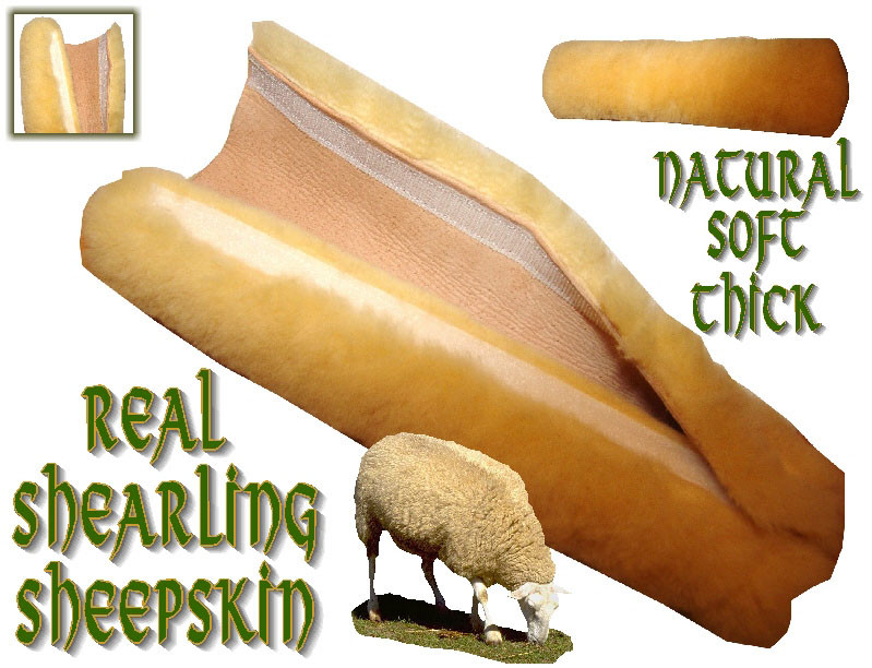 Sheepskin Shearling Strap Cover