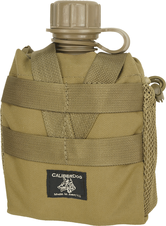 K9 canteen pouch with collapsible dog bowl