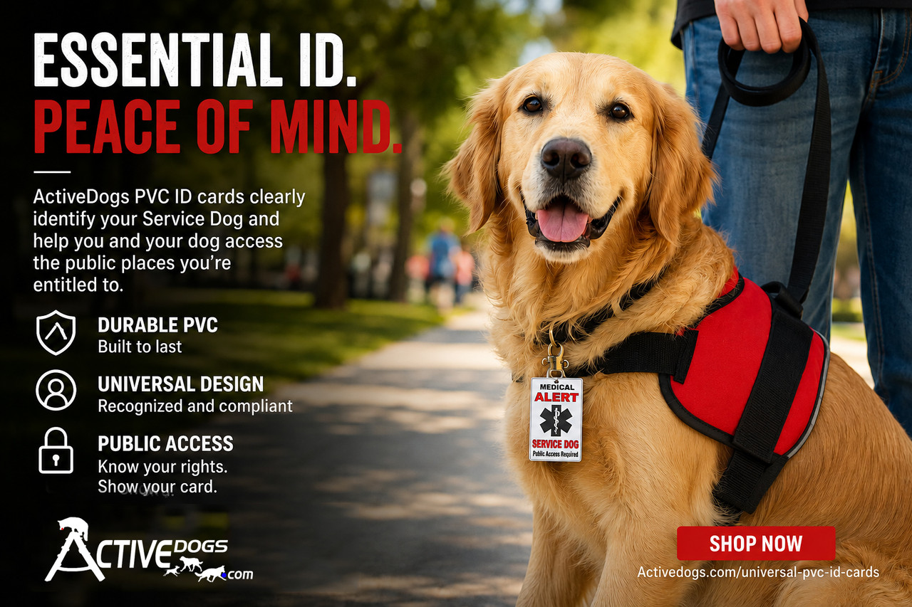 Universal service dog identification card