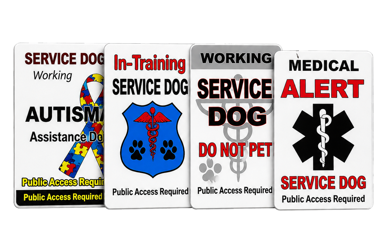 Service dog universal ID card