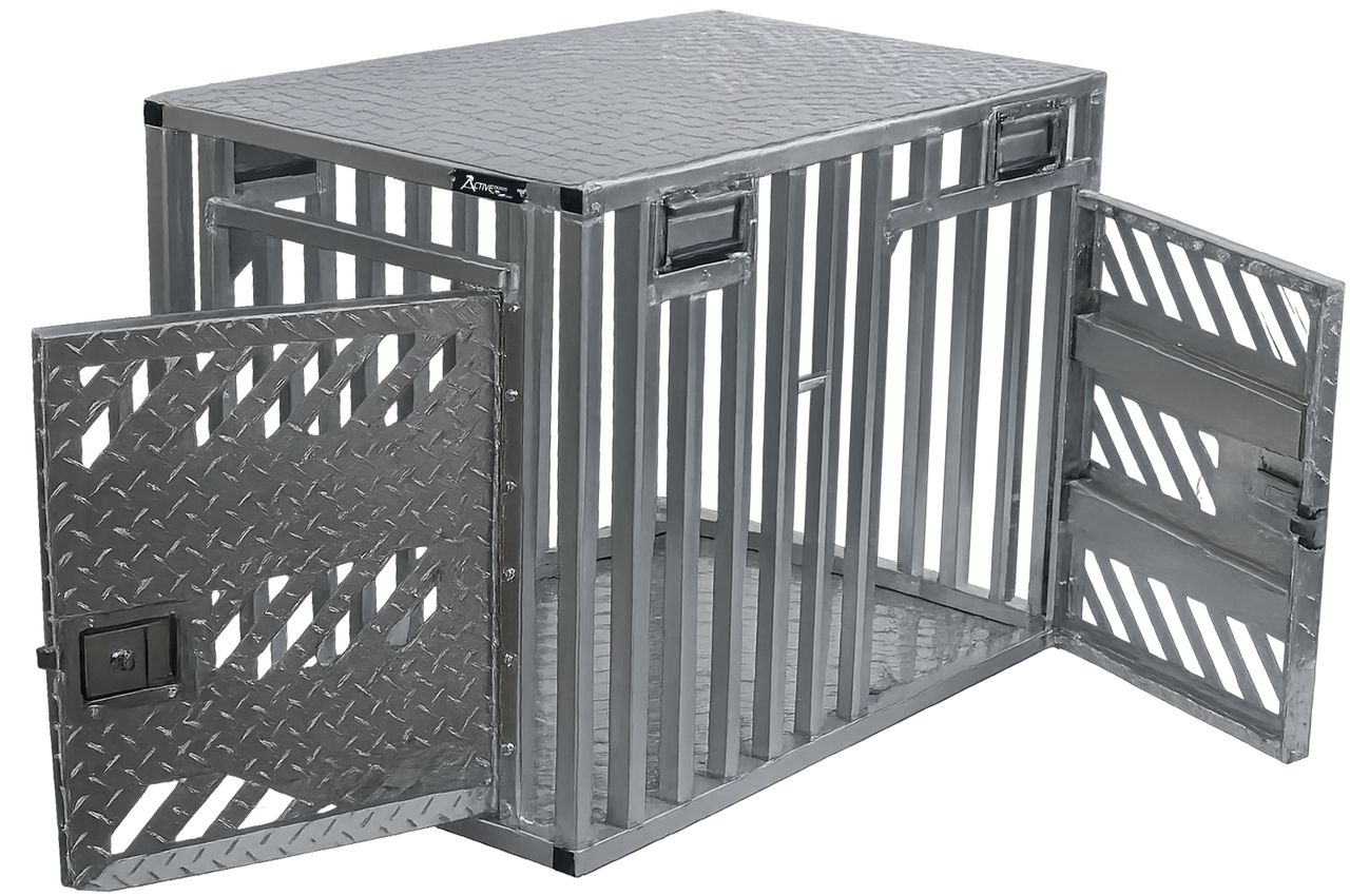 Dual-door design with one front door and one side door for convenient access