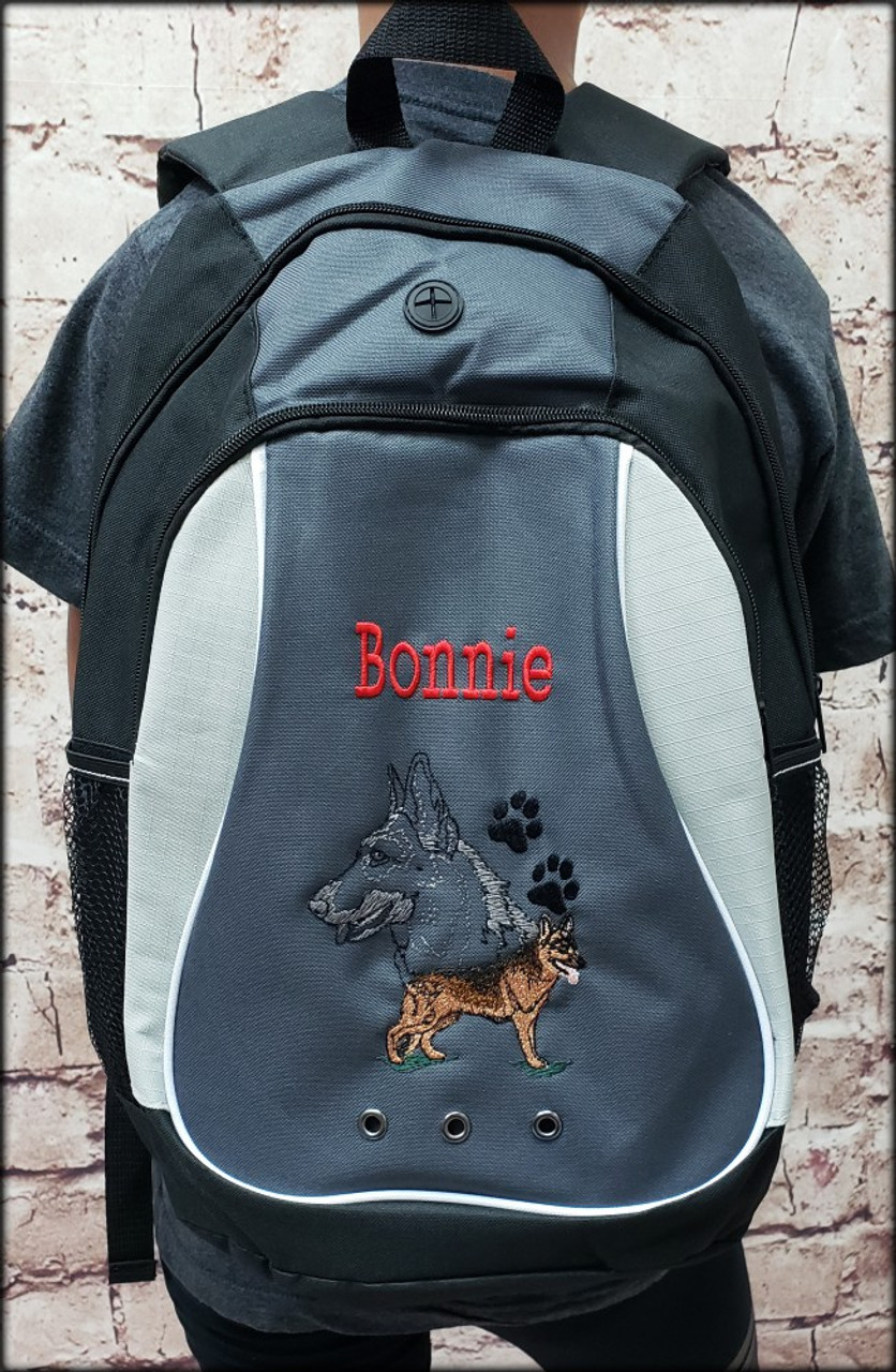 Embroidered Breed Specific Backpack