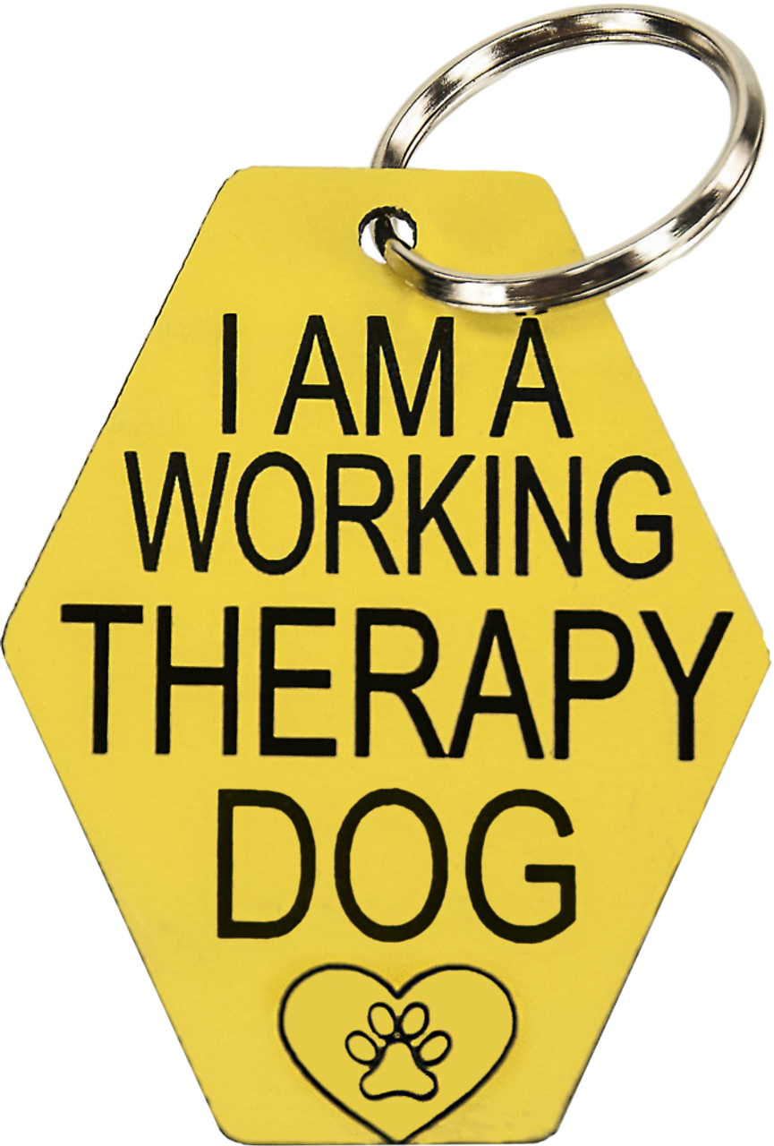 Therapy Dog Engraved Tag