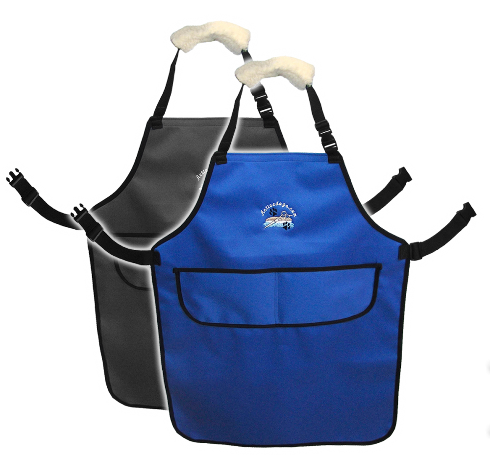Personalized waterproof dog grooming apron with embroidered logo