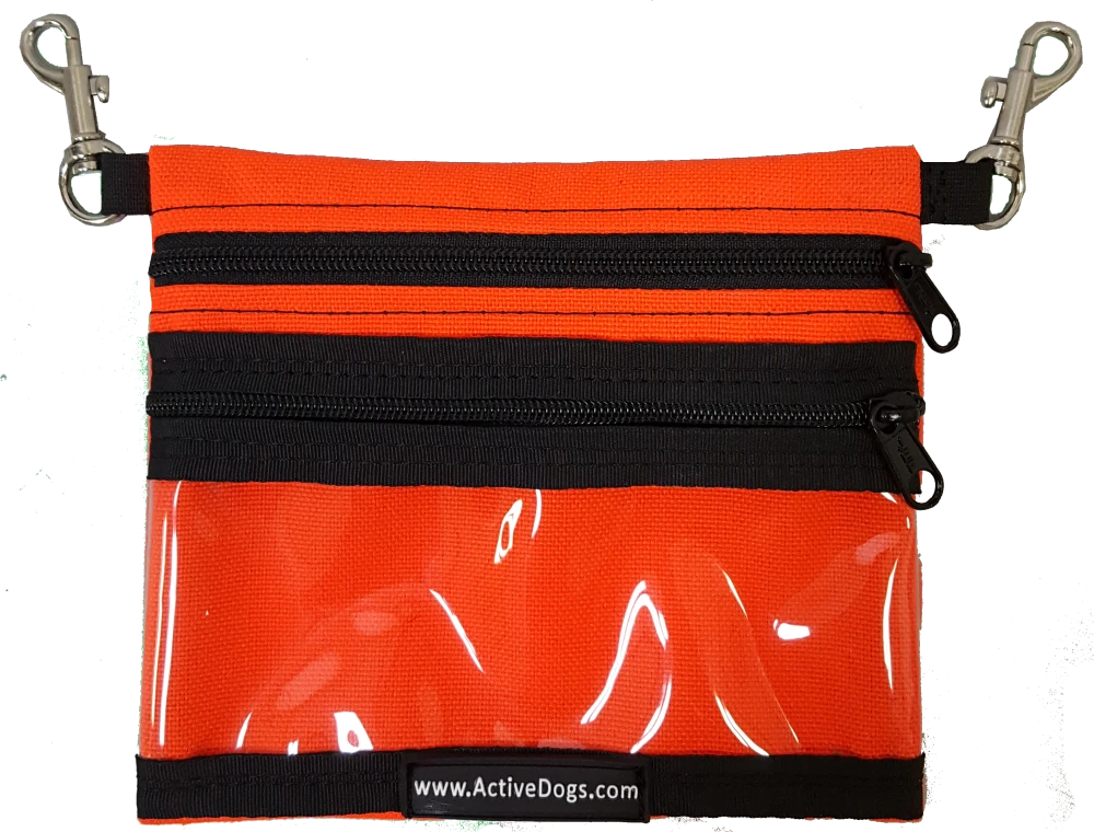 Clear Vinyl Service Dog ID Window on Clip-On Pouch