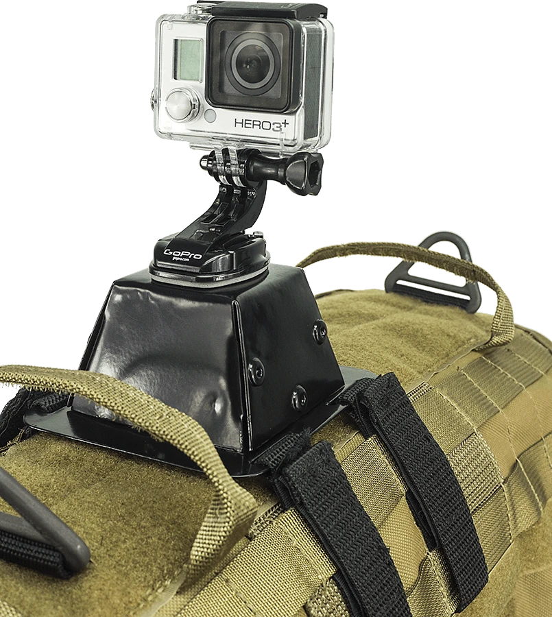MOLLE action camera mount for working dogs