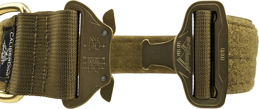 Adjustable tactical dog collar made in USA