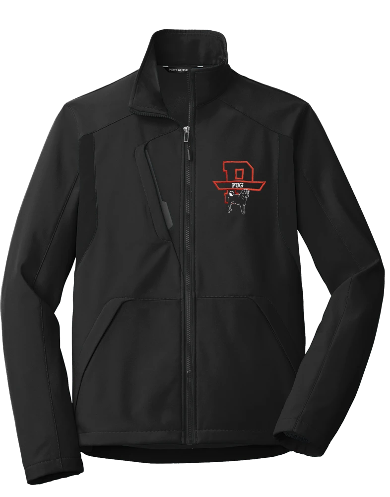 Embroidered dog breed initial jacket