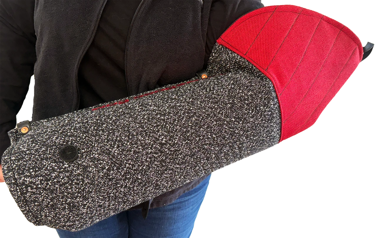 French linen dog bite sleeve