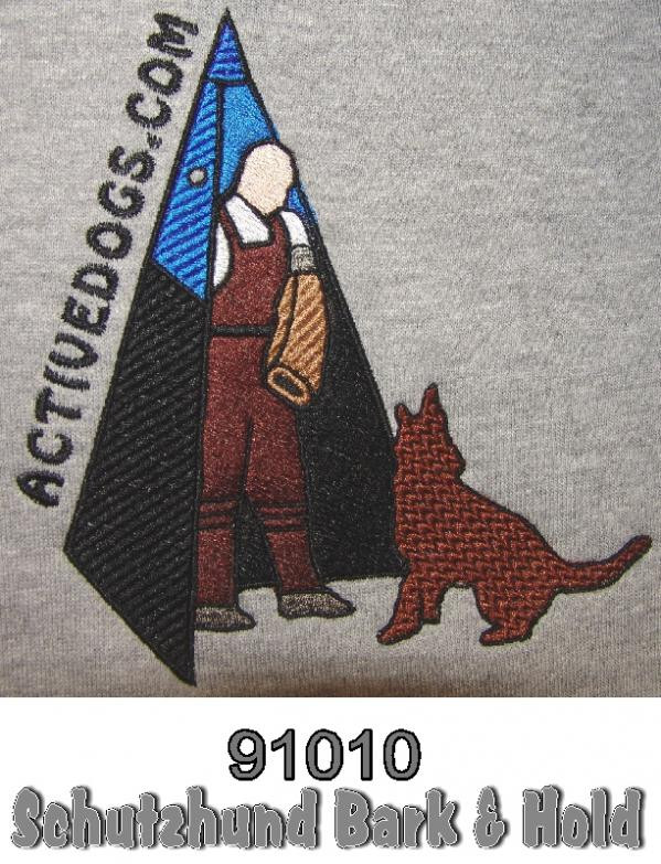 Embroidered Bark & Hold Dog Sit Hoodie