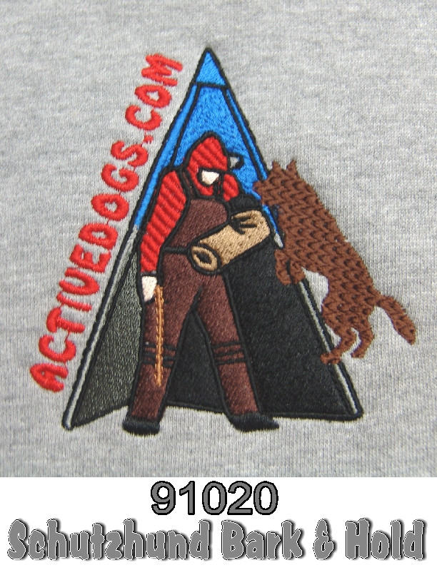 Embroidered Bark & Hold Dog Stand Hoodie