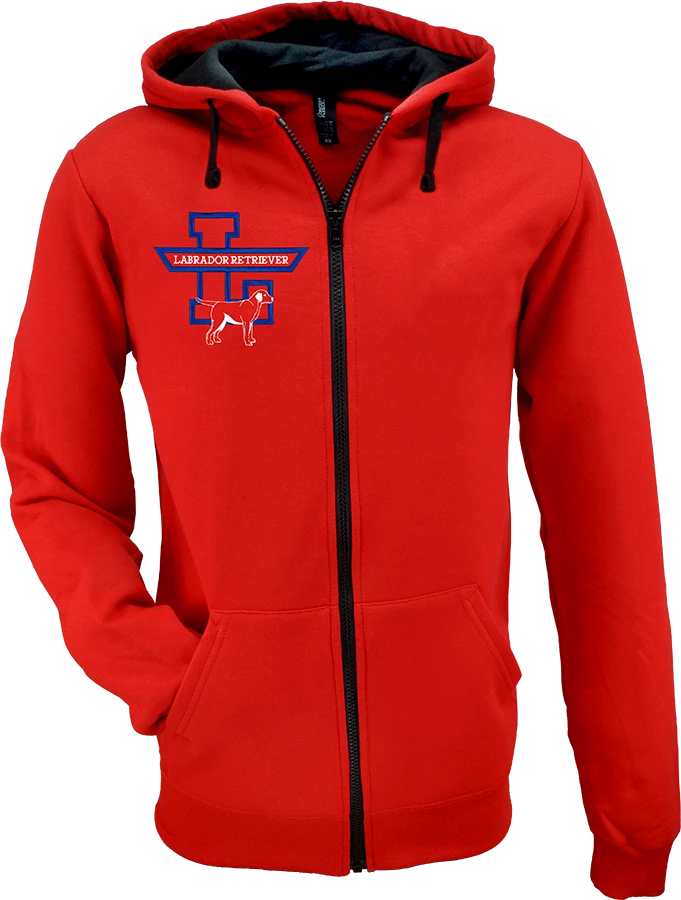 Dog breed initial embroidered hoodie