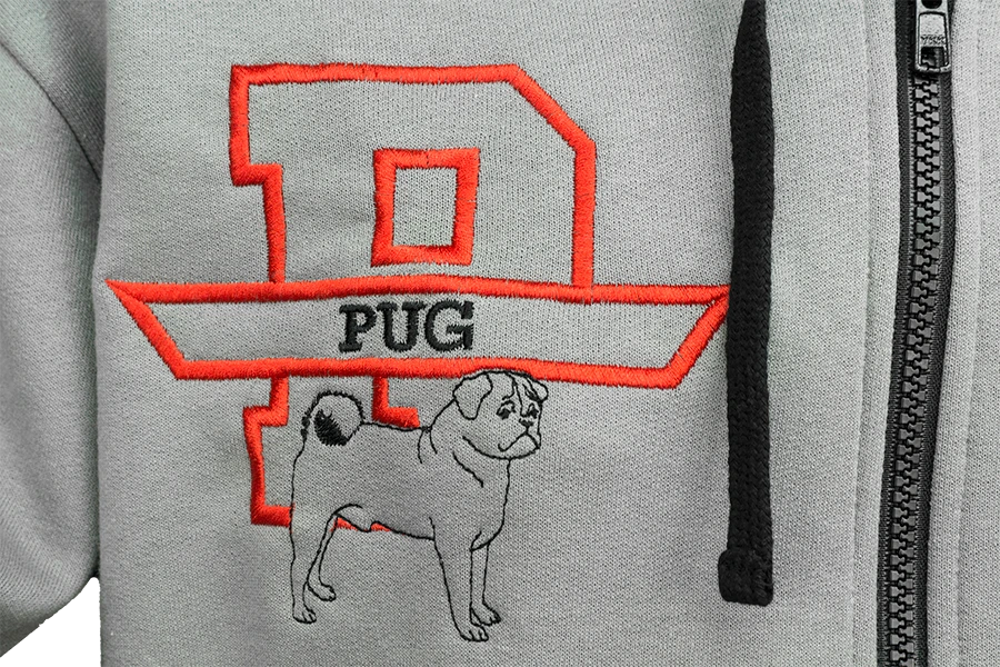 Personalized breed pride zip up hoodie