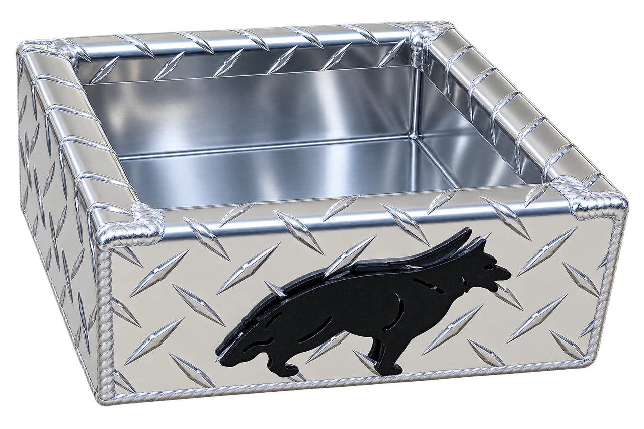 Dog food bowl personalized with custom text