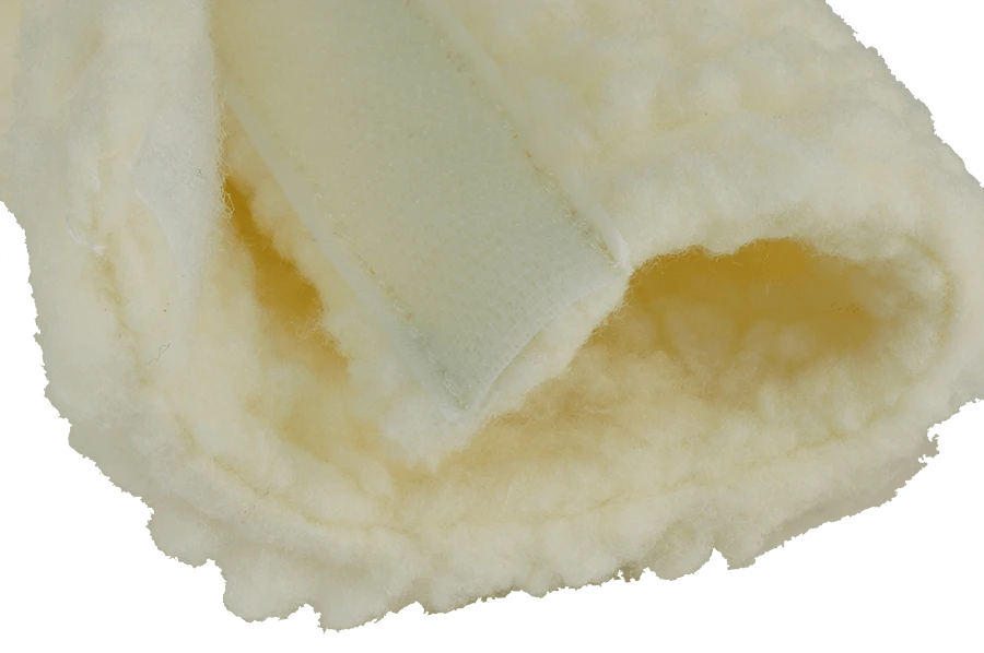 Synthetic sheepskin dog harness padding