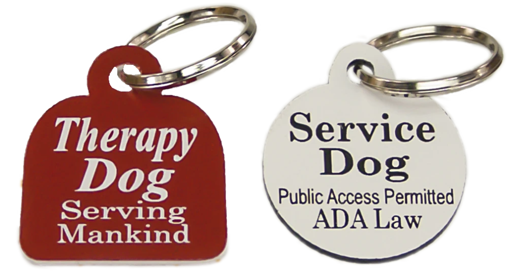 Small dog vest identification tag