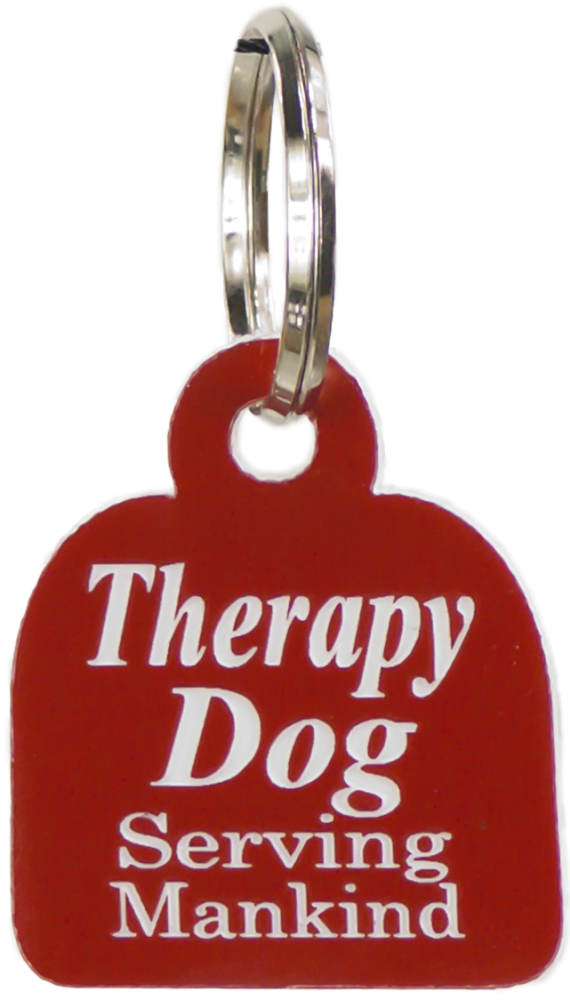 Small therapy dog ID tag