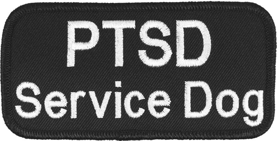 Therapy dog identification vest patch