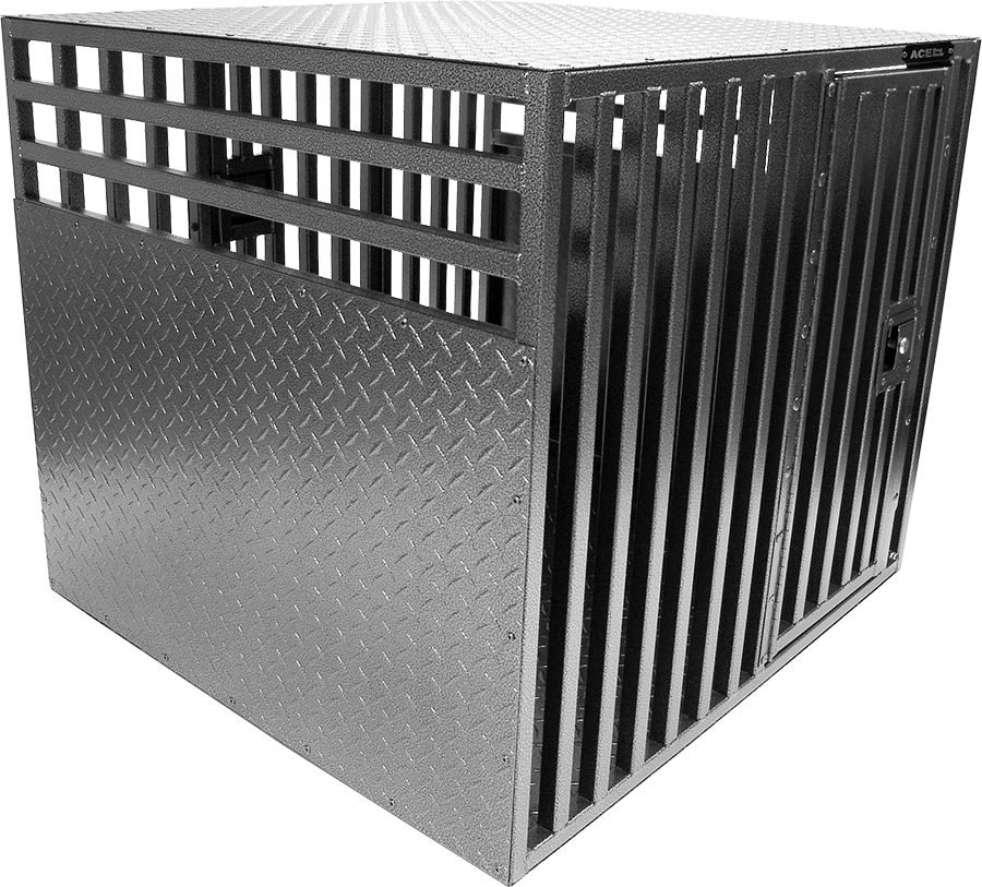TIG welded aluminum dog crate